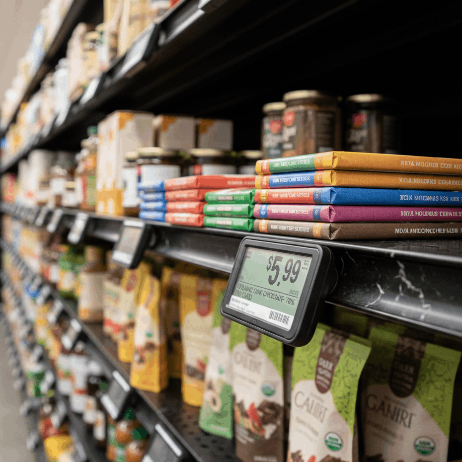 Retagly ESL sample display